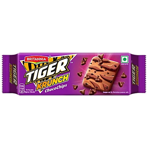 Tiger Krunch Choco Chips Biscuits  , 60G 108Pk