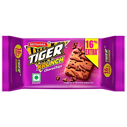 Tiger Krunch Choco Chips Biscuits , 27 g - 216 PACK