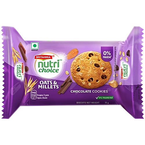 Nutri Choice Oats Choco Almond 100% Atta 60Pk