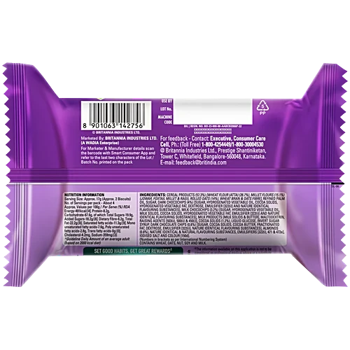 Nutri Choice Oats Choco Almond 100% Atta 60Pk