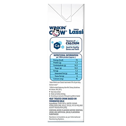 Winkin Cow Classic Lassi 180Ml 30Pk